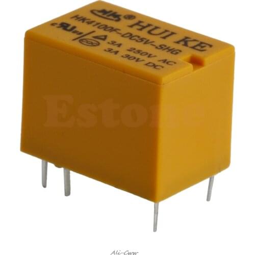 1/5/10pcs JRC-21F 5V HK4100F-DC5V-SHG Volt Power Relay 6PIN