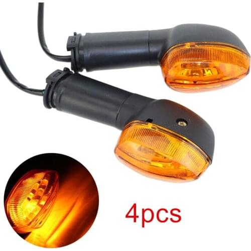 4pcs/set Amber Motorcycle Motorbike Left Right Turn Signals Indicator Light Lamp For Yamaha YZF R1 R6 FZ1 FZ6 XJ6 YZFR1 YZFR6