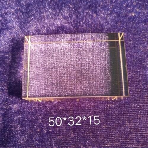 50*32*15 MM Quartz light guide crystal for IPL photon skin rejuvenation and photon hair removal