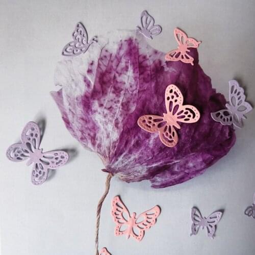 6 Pieces Butterfly Craft Dies Metal Cutting Dies New 2019 Embossing Stencils for Scrapbooking Album for Card Making Decoration