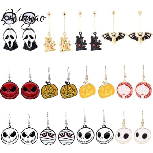 Xinyao Acrylic Cute Halloween Grimace Earrings Drop Dangle Big New Fashion Festival Jewelry For Women Girls Teen Kid Gift