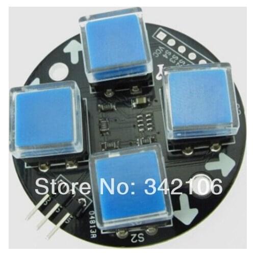 Free Shipping!!! 5pcs four touch switch / button module independent / AD key module