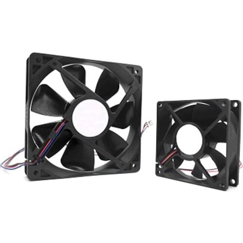 3,4,5,6,7,8,9,12cm silent amplifier cooling fan 12V/24V, suitable for welding machines, computers, chassis and other equipment