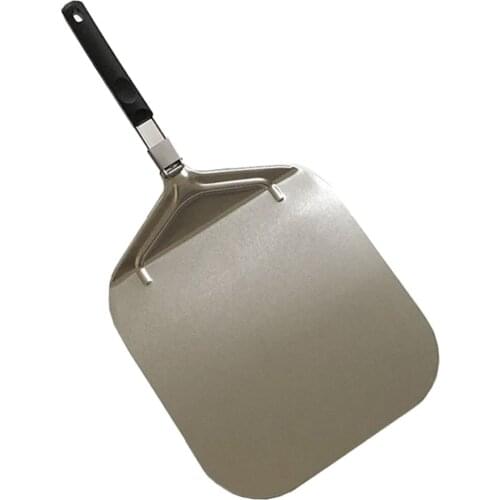 Stainless Steel Anti-scald Pizza Peel Large Folding Handle Comfortable Grip Pies Transfer Kitchen Baking Tools