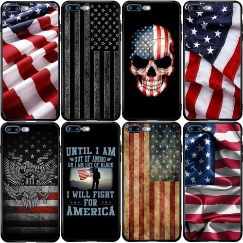 Phone Case for Xiaomi Redmi Note 10 9 9S 9A 8 8T 7 6 7A 6A 5A 5 A1 A2 A3 Pro Max Plus Lite USA American Flag
