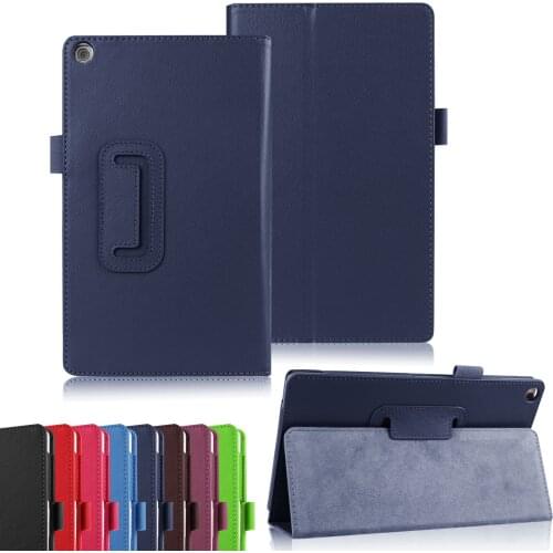 Maymiky Litchi PU Leather Case for Asus Zenpad 8.0 Z380 Z380C Z380KL P024 Case Flip Stand Tablet Covers Case +Film+Stylus Pen