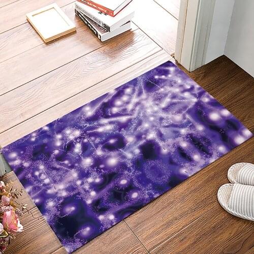 Purple Christmas Dream Christmas Bath Rugs Christmas Doormat Non-Slip Door Mat Carpet Bathroom Accessories Customizable