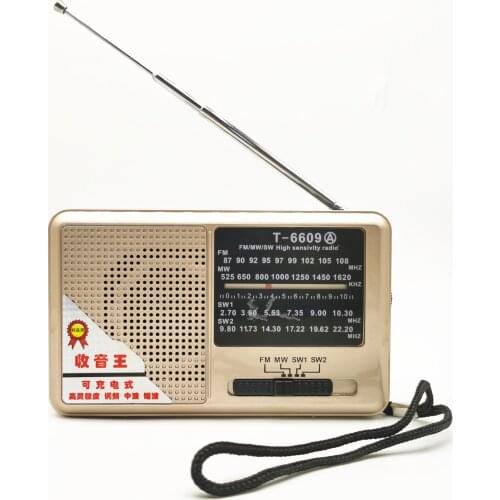 Rechargeable Pocket Radio FM/AM/SW Short Wave Radio Portable Radio Receiver Retro Radio Gift for Parents