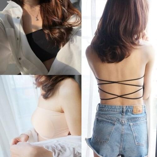Summer Women Underwear Seamless Girls Tube Tops Strapless Padded Bra Bandeau Tube Top Intimates Soft Invisable Bra Sexy Lingerie