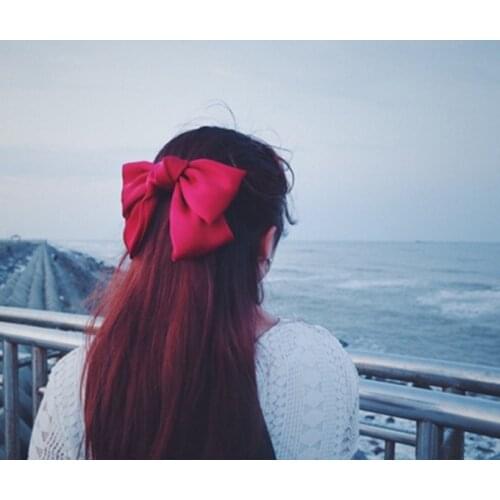 Sweet lolita side clip collection kawaii girl hair accessories gothic lolita hairpin loli cosplay big bow hairpin jk uniform