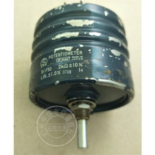 Used SAKAE SOF 50 SOF50 5K 2K Conductive plastic potentiometer Oil immersion 3 feet switch