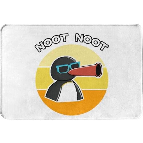 Pingu Pinga Penguin TV Anti-Slip Doormat Kitchen Mat Retro Meme Floor Carpet Welcome Rug Home Decor