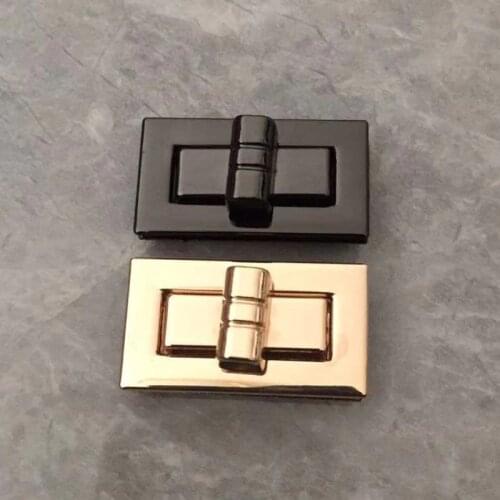 Rectangle hardware accessories Metal Clasp Turn Lock Twist Lock DIY Handbag Bag Purse Hardware Closure Bag Parts Accessories