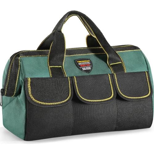13 INCH Tool Bags, Portable Waterproof Electrician Bag Multifunction Canvas Tool Organizer for Repair Installation