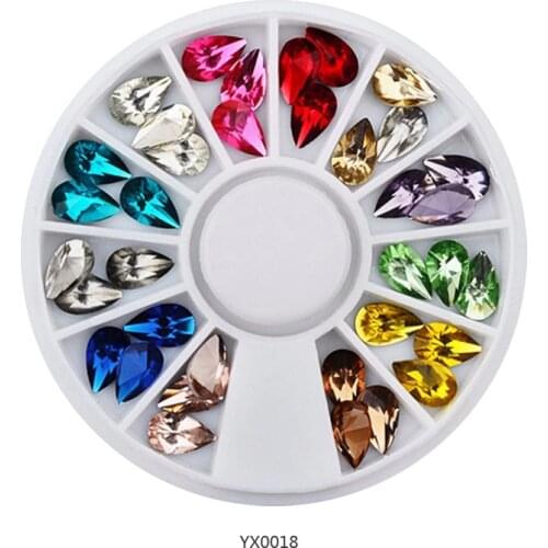 1 Box Nail Art Decoration RhinestoneNail Accessories Nail Gems Rhinestones Nail Diamonds Designer Charms for Bangles 3d Charms