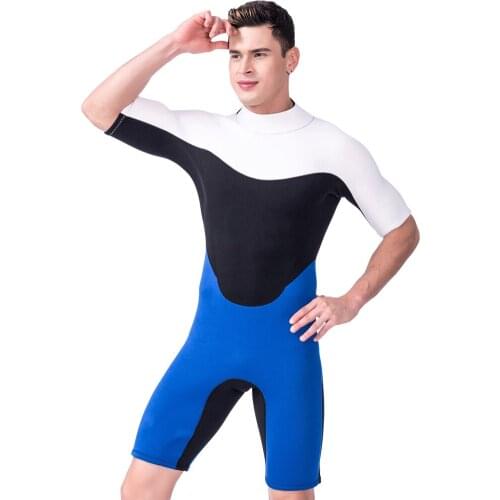 1PC 3mm Shorty Swimwear Wetsuit Diving Snorkeling Scuba Swimming Surfing Sailing Wetsuits Size XXL for Water Sports