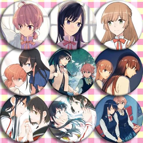 1pc 58mm Anime Eventually, I Will Become Yours Bloom Into You Acrylic Badges Icons On The Backpack PinDecoration