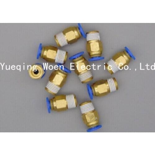 10pcs PC12-02 12mm to 1/4' Pneumatic Connectors male straight one-touch fittings PC1/2-02