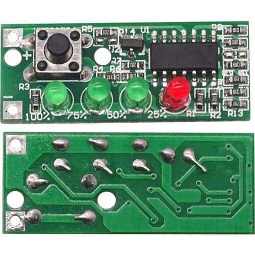 3S 4S Lithium Iron Phosphate Battery Capacity Tester 9-12V Board Power Level Indicator Four Level LED Display Module