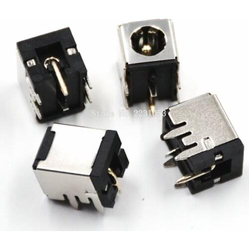 5PCS/LOT DC-007B high-quality laptop power socket with gold-plated steel bracket copper core 5.5 * 2.1