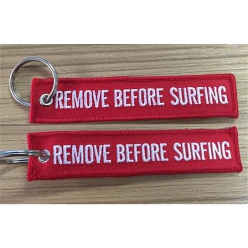 Keyring for Boardbag Remove Before Surfing