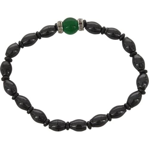 Black gallstone magnetotherapy health care Weight loss Bracelet Radiation protection bracelet #13