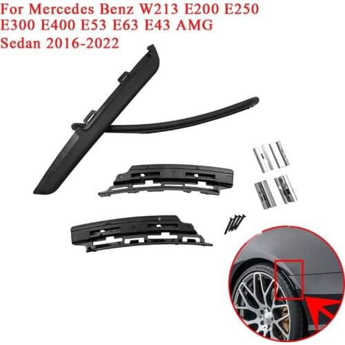 For Mercedes Benz W213 E200 E250 E300 E400 E53 E63 E43 AMG Line 2016-2022 Car Rear Bumper Fender Flare Extension Wheel Eyebrow