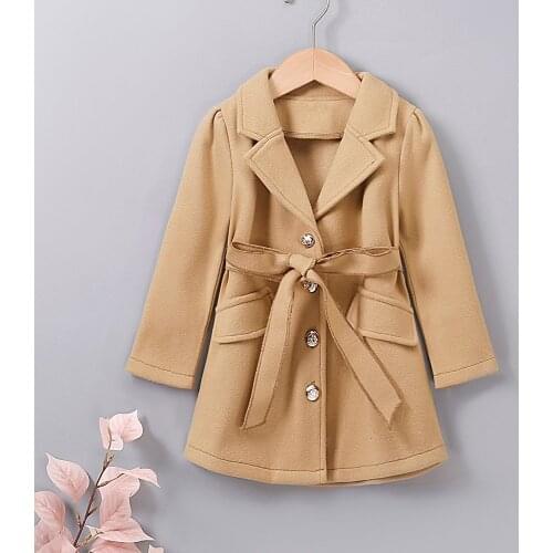 EIKFI Trench Coats For Girls