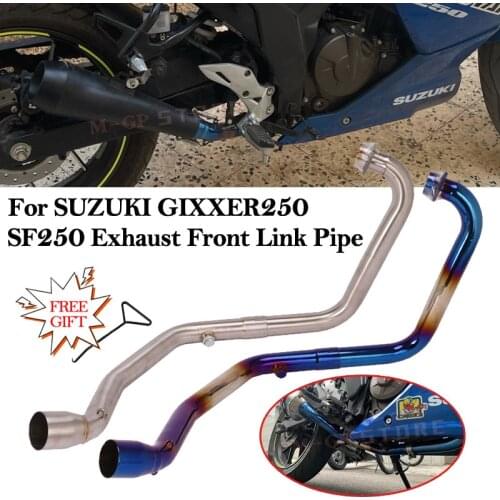 50.5MM Slip On Motorcycle Exhaust Escape Moto Muffler Bike Tube Modified Front Link Pipe For SUZUKI Gixxer 250 GIXXER250 SF250
