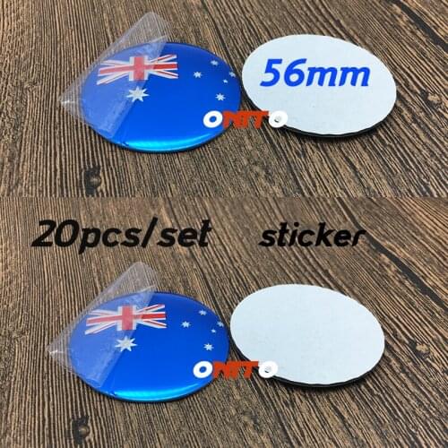HOT SALE Car Wheel Hub Cap Emblem Sticker Label Decal Covers 20X 56mm 2.2" Car Accessorie Australia Flag Logo Sign Auto Styling