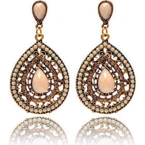 HOT new fashion charm lady earrings jewelry casual drop earrings and stones