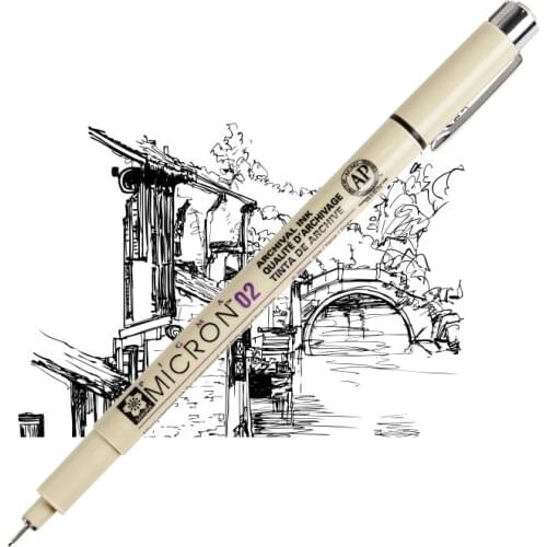 Sakura Pigma Micron Needle Pen XSDK Black color Marker Brush Liner for Sketch Drawing Design Manga Comic Anime Art supplies F922