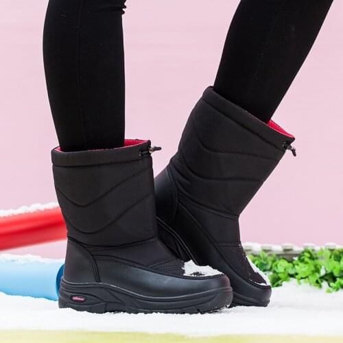 2020 new mid-tube snow boots women winter plus velvet keep warm and comfortable womens boots thick-soled cotton shoes women