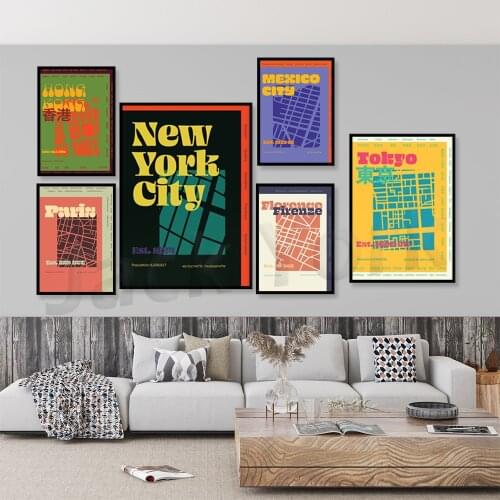 New York City, Paris, Mexico City, South Korea, Athens, Greece, Tokyo, Japan, printable wall art | Travel posters