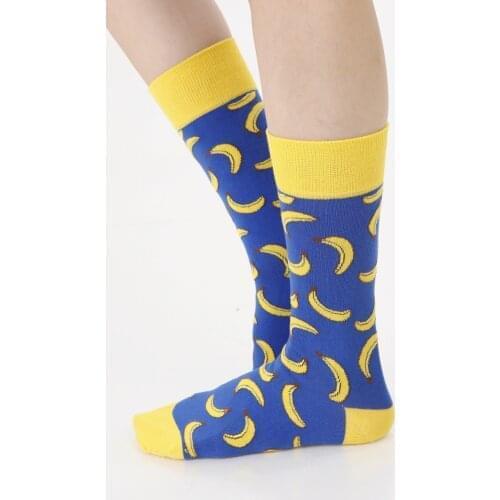 12 pair from turkey high quality cotton happy socks womens lot pack wholesale socs design blue yellow banana plantain