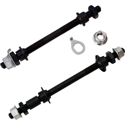 150mm 180mm Mountain Bike MTB Front Rear Axle Bike Spindle Bike Solid Shaft Bicycle Wheel Hub Axle Front Back Axles