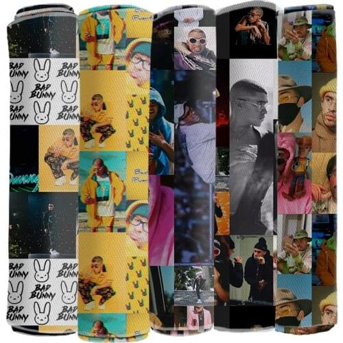 Printed Twill Fabric Bad Bunny for DIY Bedding Cloth Sewing Patchwork Quilting and Fashion Dress Making Fabrics 50*145CM