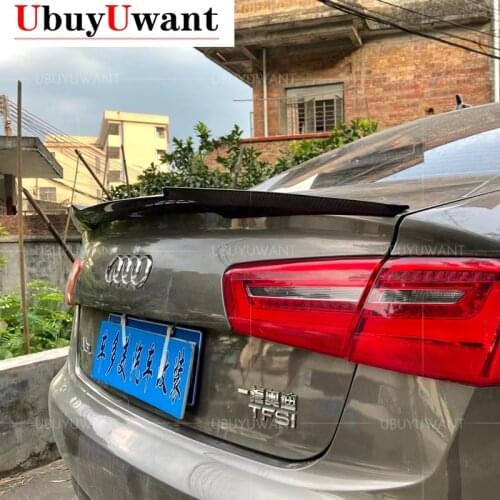 UBUYUWANT For Audi A6 C7 2012-2018 Year Rear Trunk Spoiler High Quality Real Carbon Fiber M4 Style Car Tail Wing Decoration