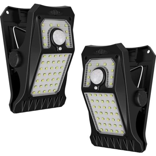 45LEDs Solar Lights Outdoor,Clip on Motion Sensor Lights,Waterproof Security Light for Fence,Deck,Wall,Garage,Patio