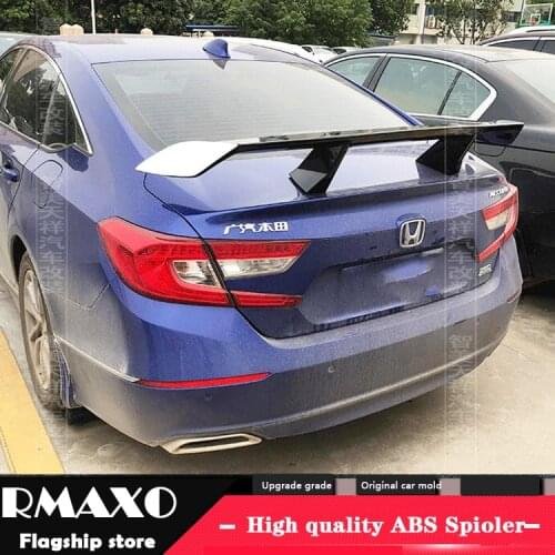For Honda Accord Sedan Universal TF Spoiler 2006-2018 Accord Spoiler ABS plastic Material Car Rear Wing Color Rear Spoiler
