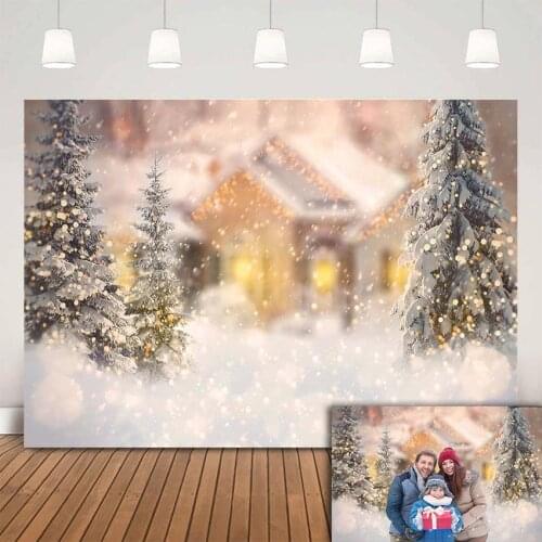 Winter snowflake Christmas photography backdrop kids family photobooth background for photo studio bokeh glitter backgrounds