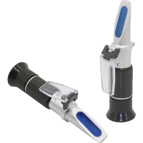 1 Sets 0-20% Milk Brix Tester Meter ATC Measurement Accuracy Milk Refractometer Handheld Tool Farm Animal Feeding Supplies