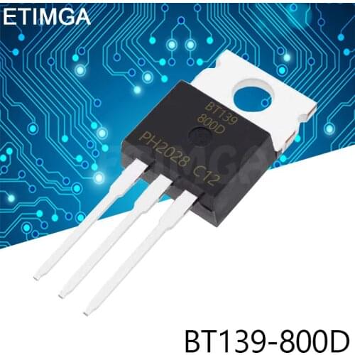10PCS/LOT BT139-800D BT139-800 TO-220 Transistor 16A 800V