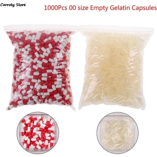 1000Pcs/pack Empty Hard Gelatin Capsule Medicine Capsule Empty Pill Wholesale