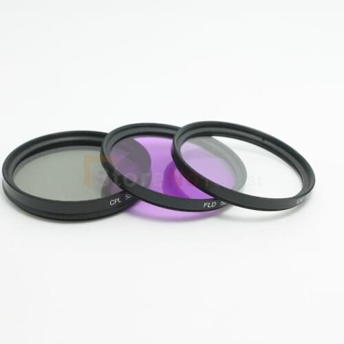 3 pcs 49mm UV CPL FLD Filter For can&n nik&n S&ny Alpha NEX-7 NEX-5N NEX-C3 DSLR Camera With tracking number