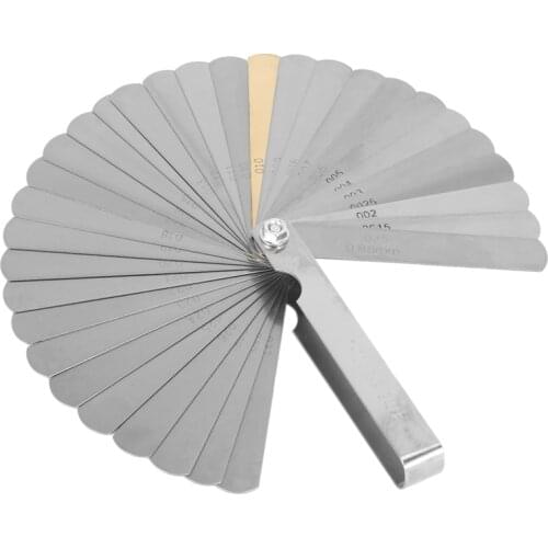32 set distance gauge feeler gauge valve teaching feeler gauge 0.04-0.88 mm gap dimension