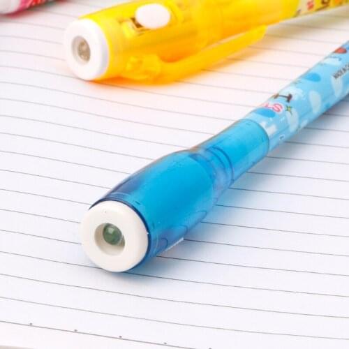 4PC Invisible Ink Pen Pen With Light Kid Pen for Secret Message