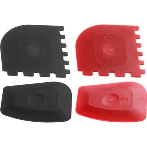 4pcs Silicone Grill Pan Scraper Set Lodge Cast Iron Frying Pans Dishwasher Scrubbers Kitchen Cookware Cleaning Tools