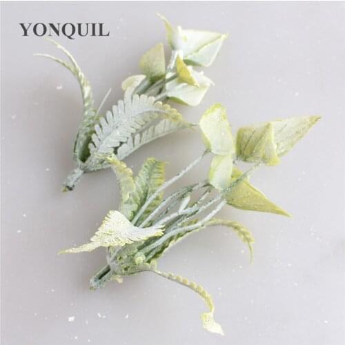 50PCS Artificial Plants Plastic Flower Leaf Home Decoration Accessories Wedding Bridal DIY Accessories Clearance