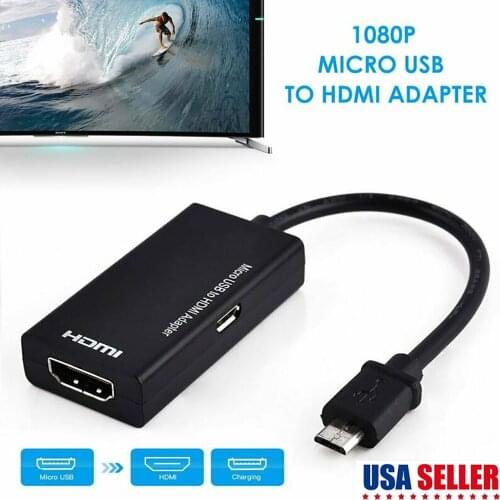 MHL Micro USB Male HDMI Adapter USB 2.0 HD to HDMI Adapter Male to Female Converter Cable For Android Smartphone Tablet